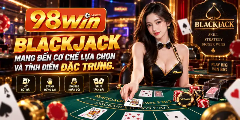 Blackjack mang đến cơ chế lựa chọn và tính điểm đặc trưng.