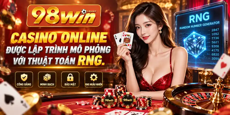 Casino online được lập trình mô phỏng với thuật toán RNG.