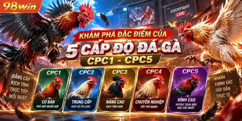 Khám phá đặc điểm của 5 cấp độ đá gà CPC1-CPC5