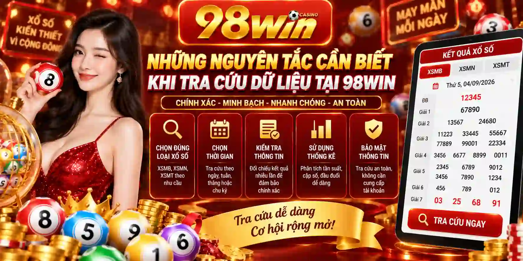 Những nguyên tắc cần biết khi tra cứu dữ liệu tại 98WIN