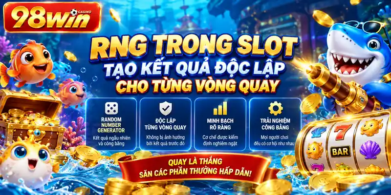 RNG trong Slot tạo kết quả độc lập cho từng vòng quay