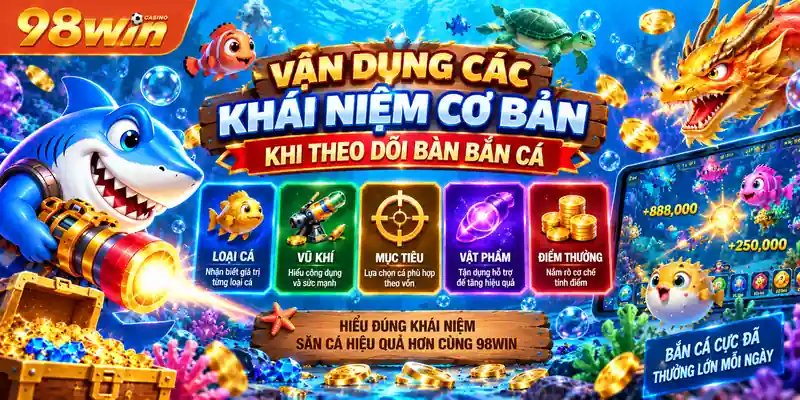 Vận dụng các khái niệm cơ bản khi theo dõi bàn bắn cá